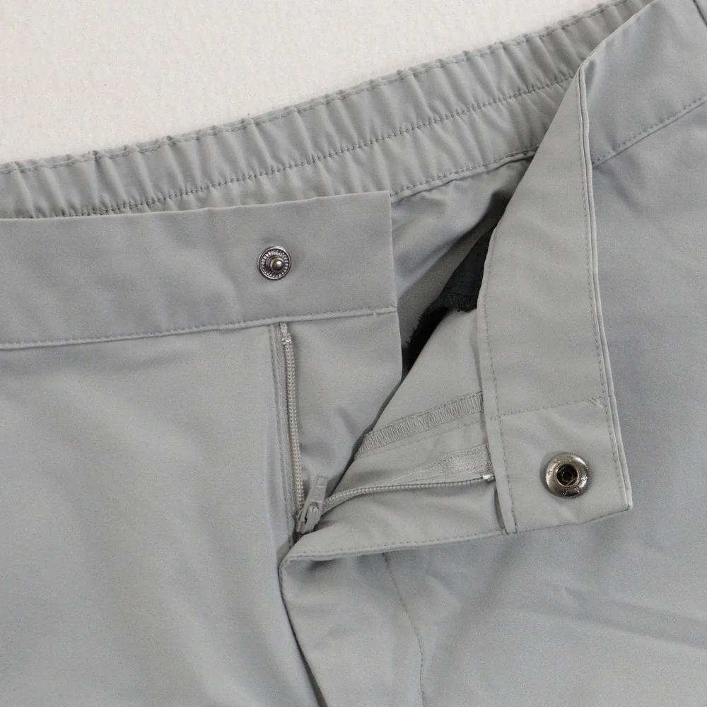 Banana Republic Motion Tech Hybrid Pants Performance Stretch Tapered Gray Men 34